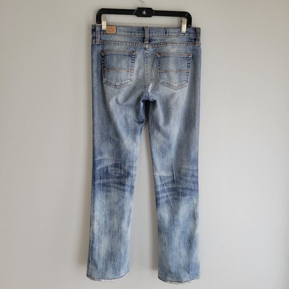 Red Engine Ruby Distressed Jeans Size 28 - Picture 6 of 14